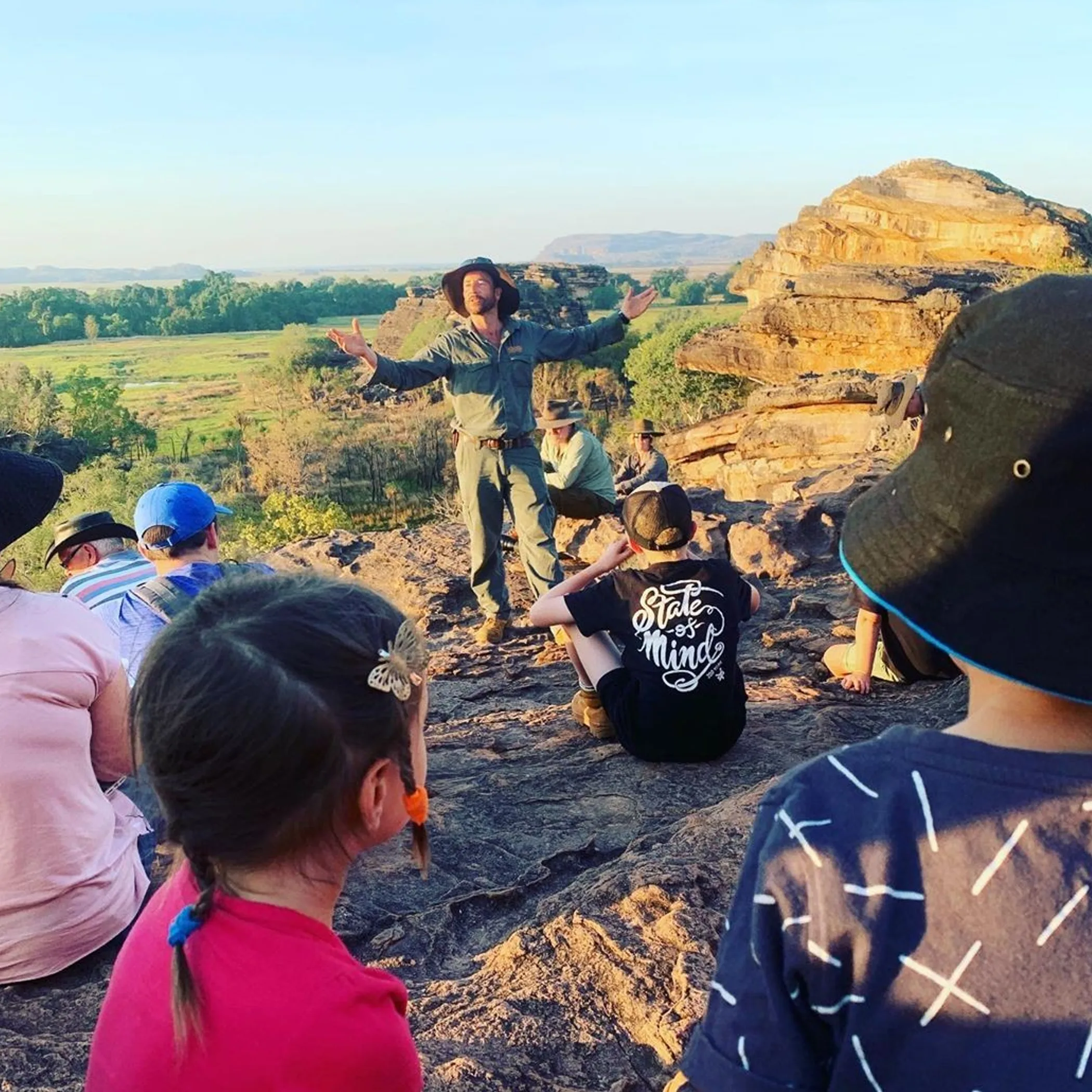 bushwalking in kakadu dry season landscape